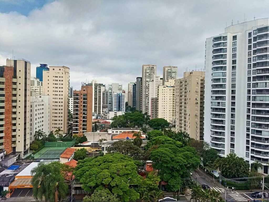 bairro Moema visto de cima, representando como é morar em Moema